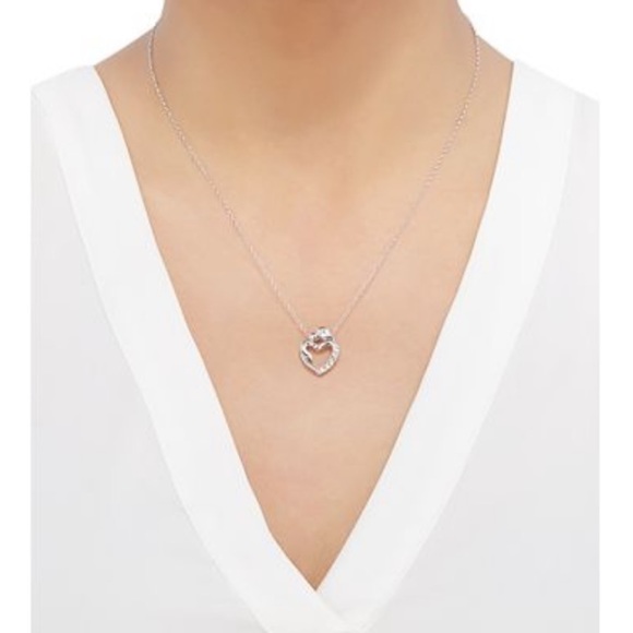 Diamond Accent Mother & Child Necklace - Picture 2 of 8